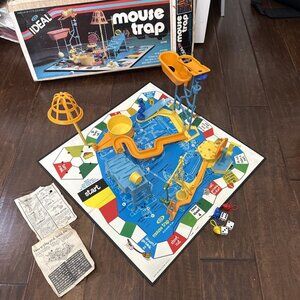 Mouse Trap Vintage Board Game 1982 by Ideal Original Box Near Complete